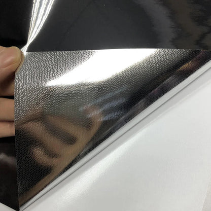 Sizes Premium Stretchable Black Chrome Mirror Flexible Vinyl Wrap
