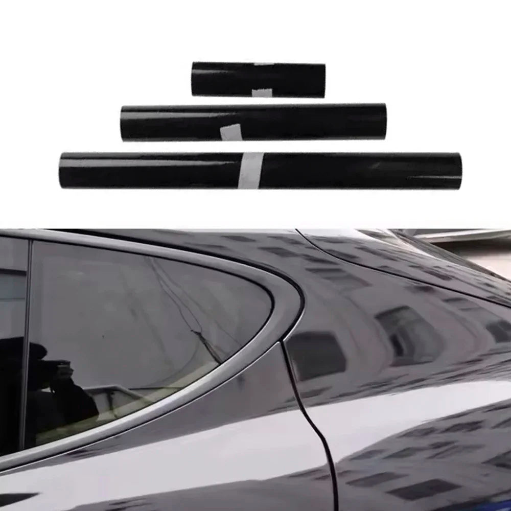 Pvc Body Bright Glossy Black Color Changing Film Vinyl