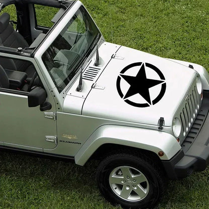 Military Star Sticker die-cut Vinyl Decal Waterproof Body Bumper