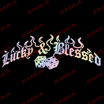 For Windshield Rear Window Lucky Blessed Sticker Banner Jdm