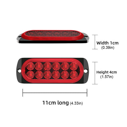 For Motorcycle Trailer Dc 12-24v Strobe Warning 12W Grill