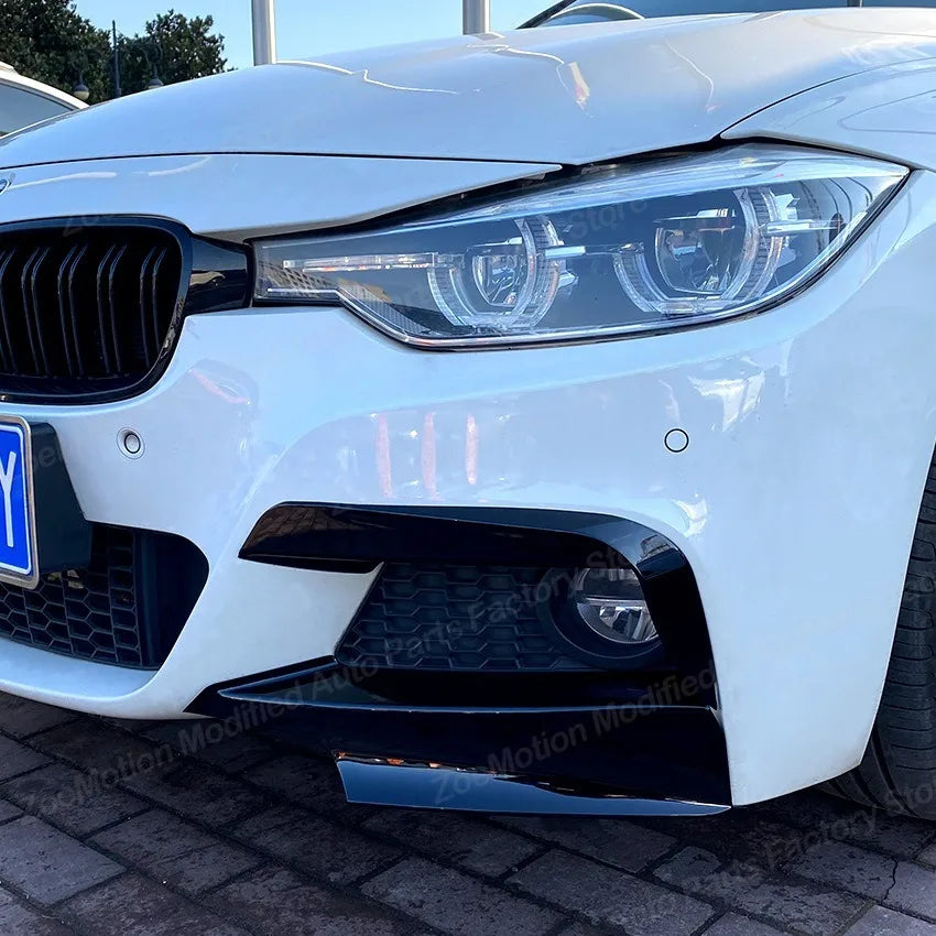 For BMW 3 Series F30 F31 Front Bumper Side Splitters Spoilers