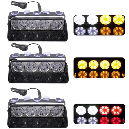 For Universal Vehicles Equipped Strobe White Amber Red A 12V Dc