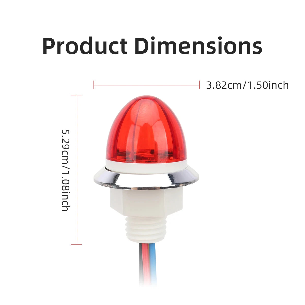 1PCS MINI Watermelon Clearance 12-24v Truck Trailer Caravan Bus