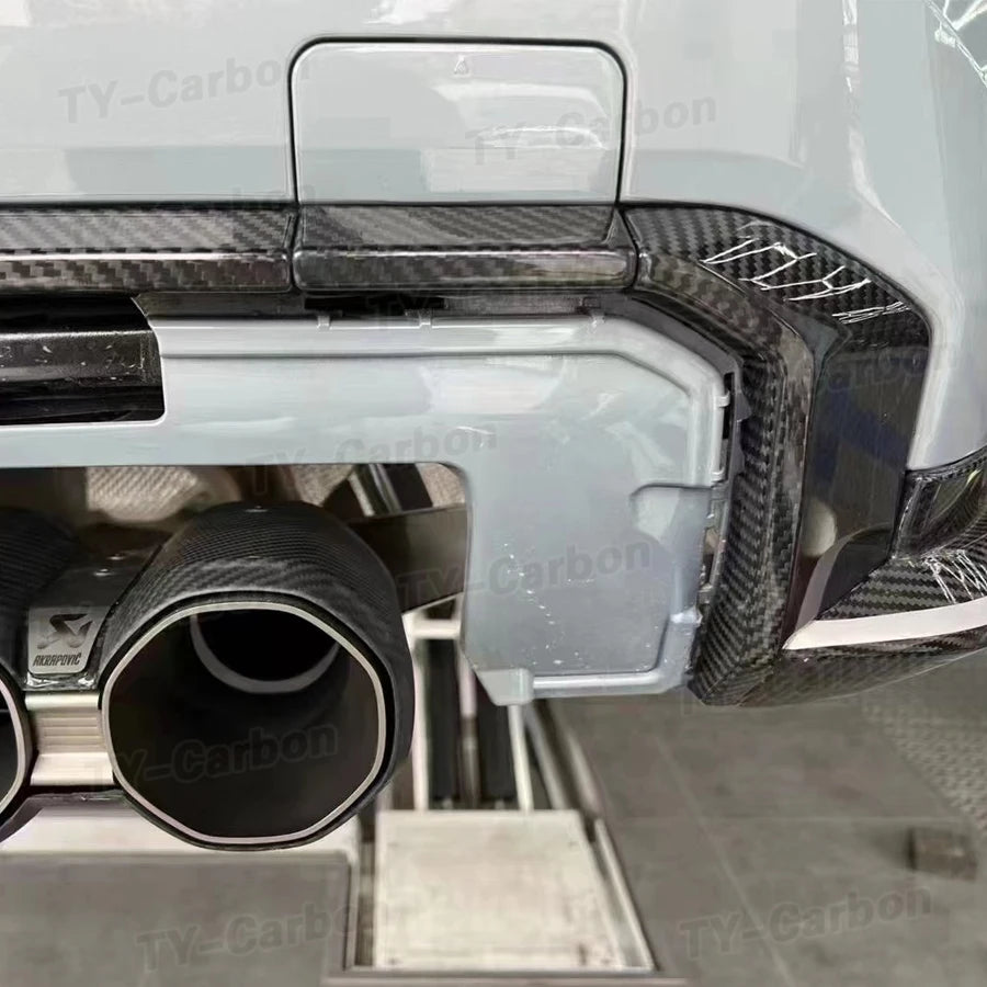 For BMW 3 4 Series G80 Dry Carbon Fiber Rear Diffuser Strip M3
