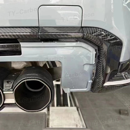 For BMW 3 4 Series G80 Dry Carbon Fiber Rear Diffuser Strip M3