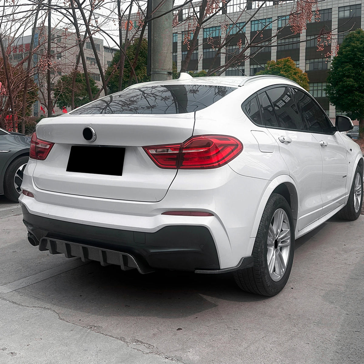 For BMW X4 F26 M Sport 2014-2018 Rear Bumper Diffuser Lip Carbon