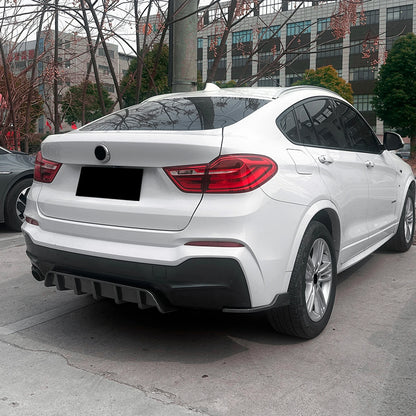 For BMW X4 F26 M Sport 2014-2018 Rear Bumper Diffuser Lip Carbon