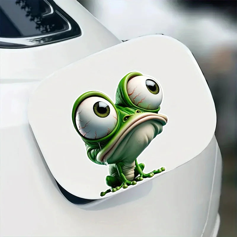 big-eyed Frog Sticker 12.5x14cm Suitable Cars Motorcycles Boats
