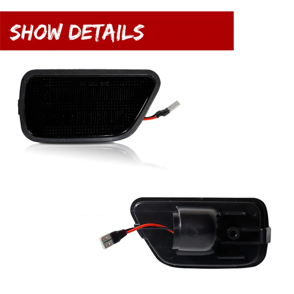 For Honda CR-V Red LED Rear Bumper Side Marker Parking Driving