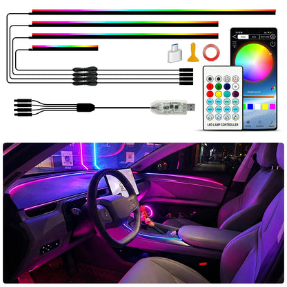 43-inch RGB Interior Lighting Kit APP Control Colors Dynamic