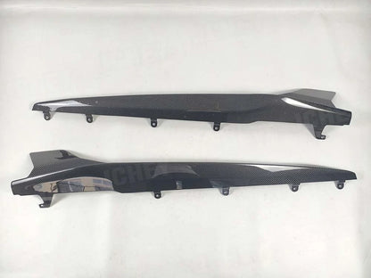 For BMW 8 Series G14 G15 Jchey Dry Carbon Fiber Side Skirts