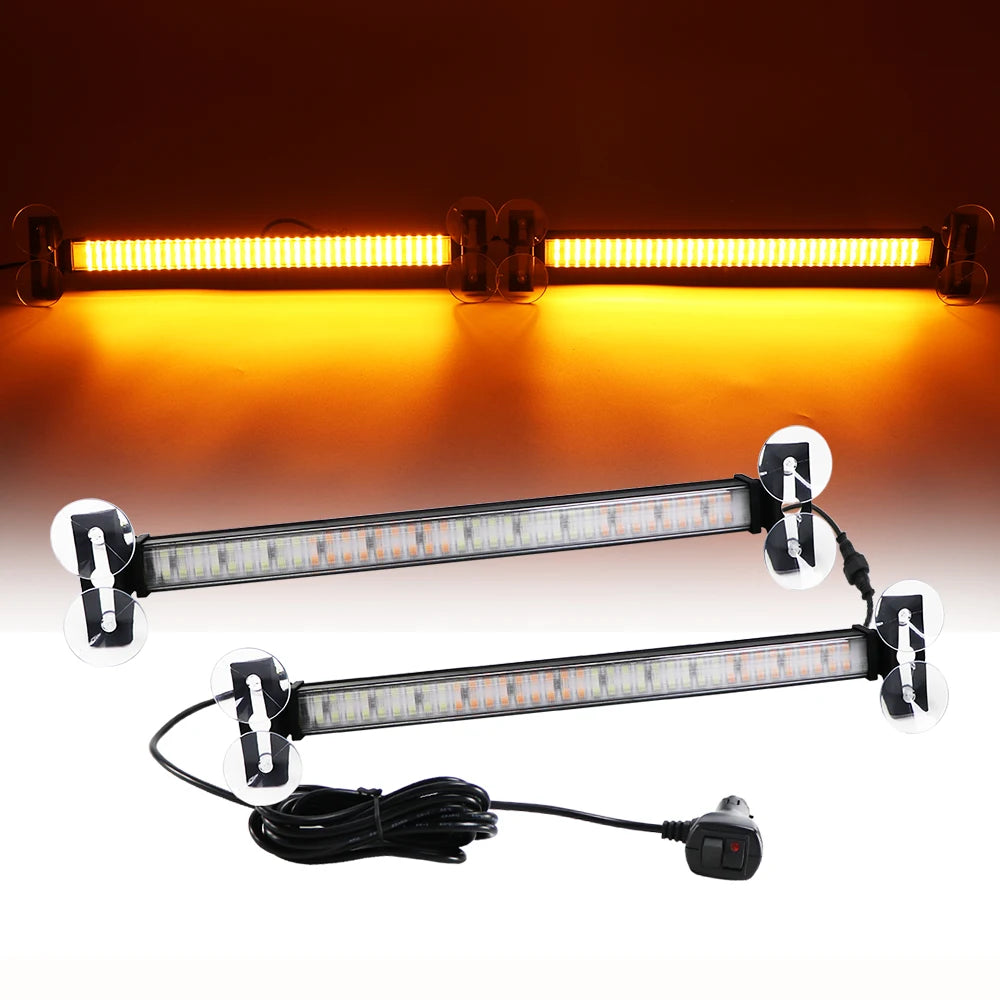 In Strobe Emergency Warning 144 Windshield Bar Traffic Advisor