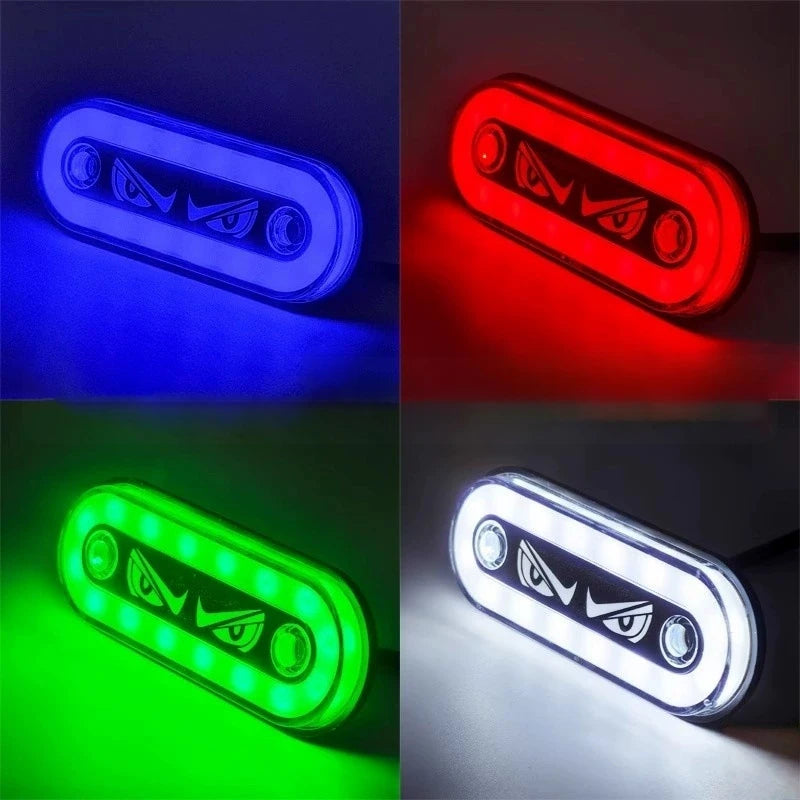 Visibility 12V 24V Side Markers Flashing Constant Modes Trucks