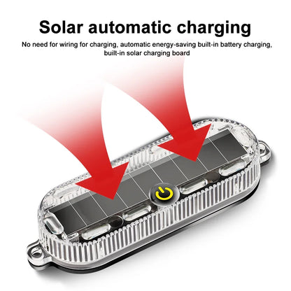 For Motorcycles Solar Power anti-theft Alarm Scooter Strobe
