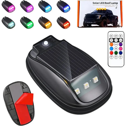 Solar Roof RGB Strobe Remote Control Cab Signal Lam