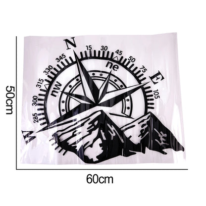 Hood Sticker mountain-compass Large Vinyl Bonnet Side Stickers