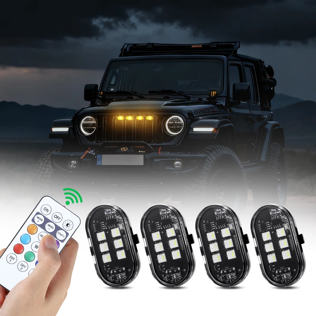 RGB Strobe Motorcycle Flash Position Wireless Aircraft Airplane