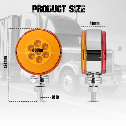 For Kenworth Peterbilt Freightliner 12V 24V Inch Truck Double