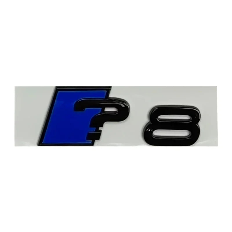 For A3 A4 A5 A6 A7 ABS Side Decals Letter Stickers Trunk Emblem