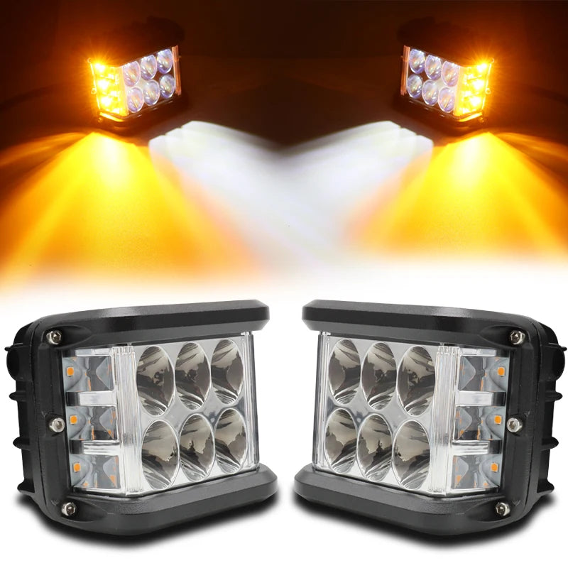 4inch Work 60W Side Shooter Pods Combo Off Road