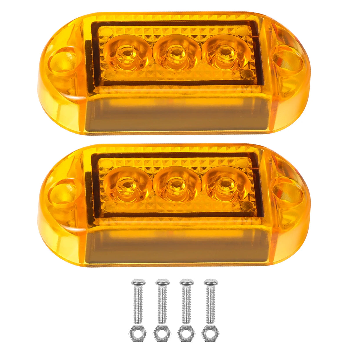 2X Orange Fender Front Side Cab Marker Pick Up