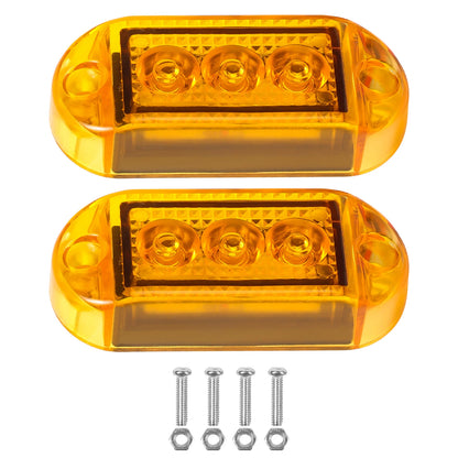 2X Orange Fender Front Side Cab Marker Pick Up
