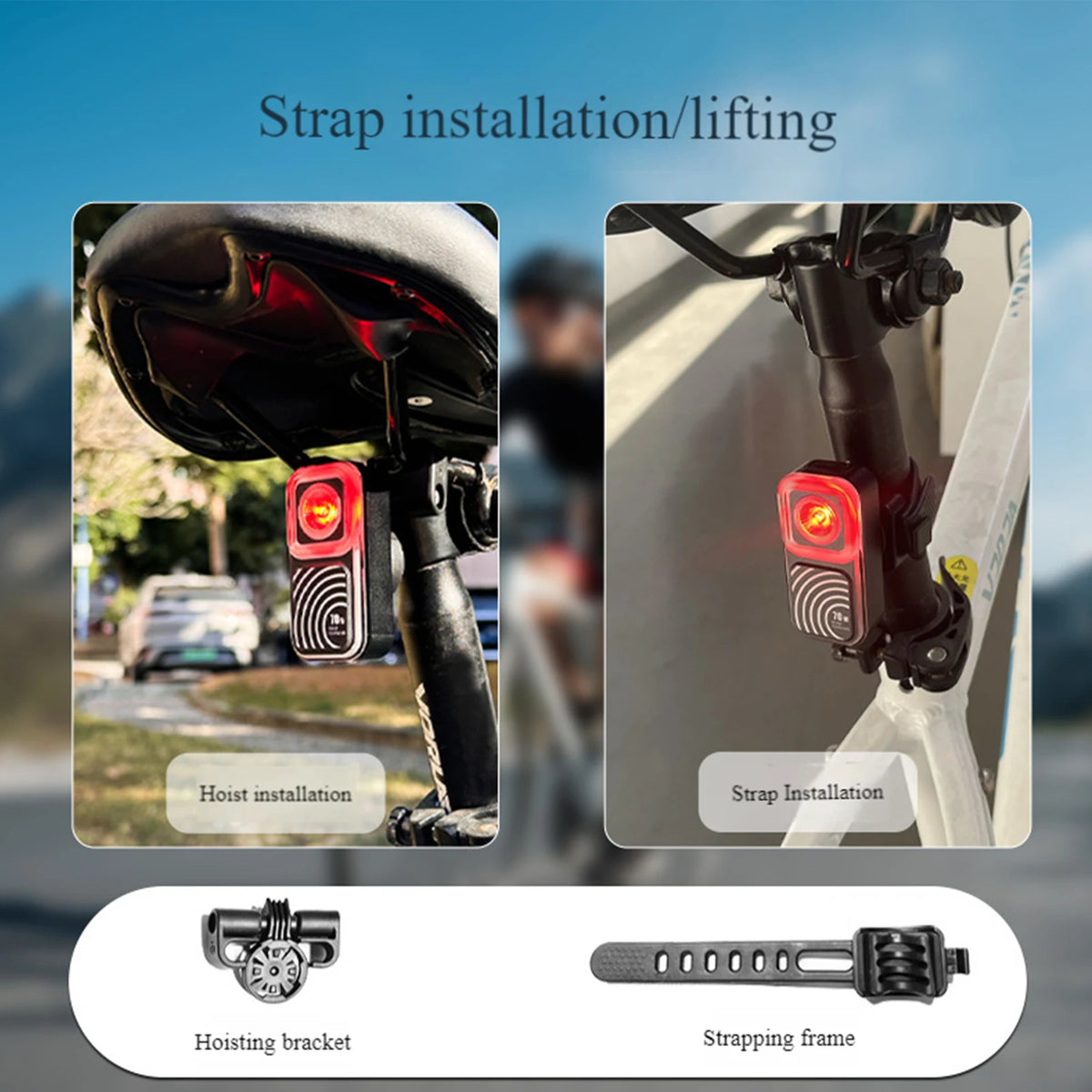 For Night Riding Radar Sensor Bicycle Taillight Wear Resist