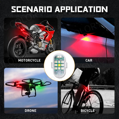 2PCS Wireless Strobe Remote Control Warning Flash Indicator
