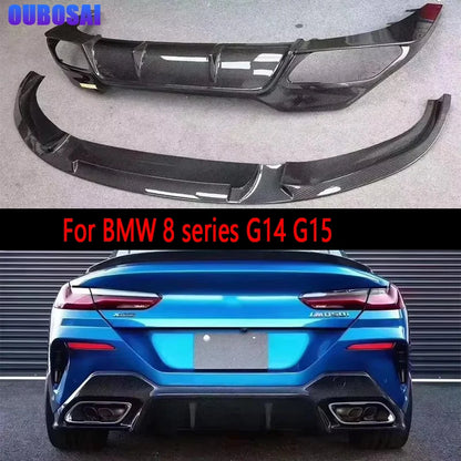 For BMW 8 Series G14 G15 830 840 850 3D Carbon Fiber Bumper