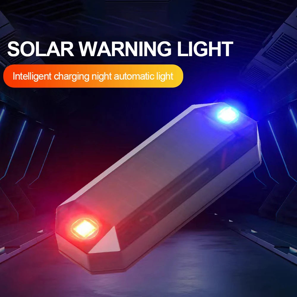 2PCS Solar Warning Wireless anti-theft Alarm anti-rear Collision