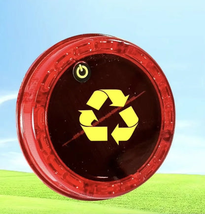 Solar Power Red Warning Flash Strong Magnet Truck Night