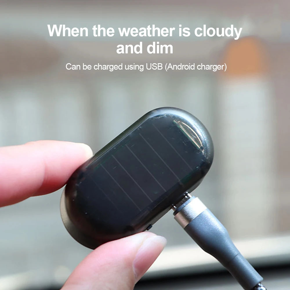 Kebidumei Fake Security Warning Alarm Solar Powered anti-theft