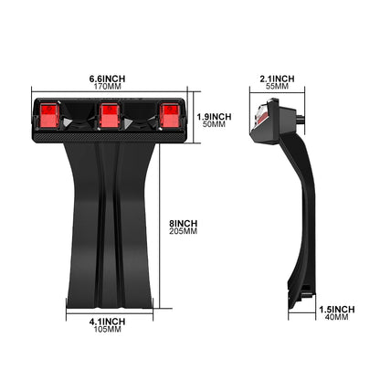 For Jeep Wrangler Jk Jku Yj Third Brake Tail Tj 2007-2018 Mount