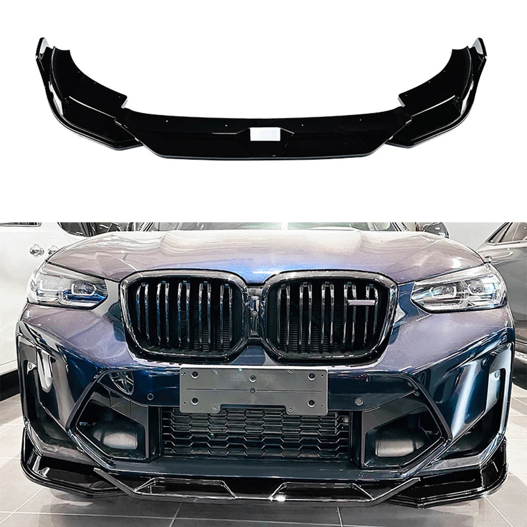 For BMW X3M X4M F97 F98 Lci 2022-2025 Front Bumper Spoiler Lip