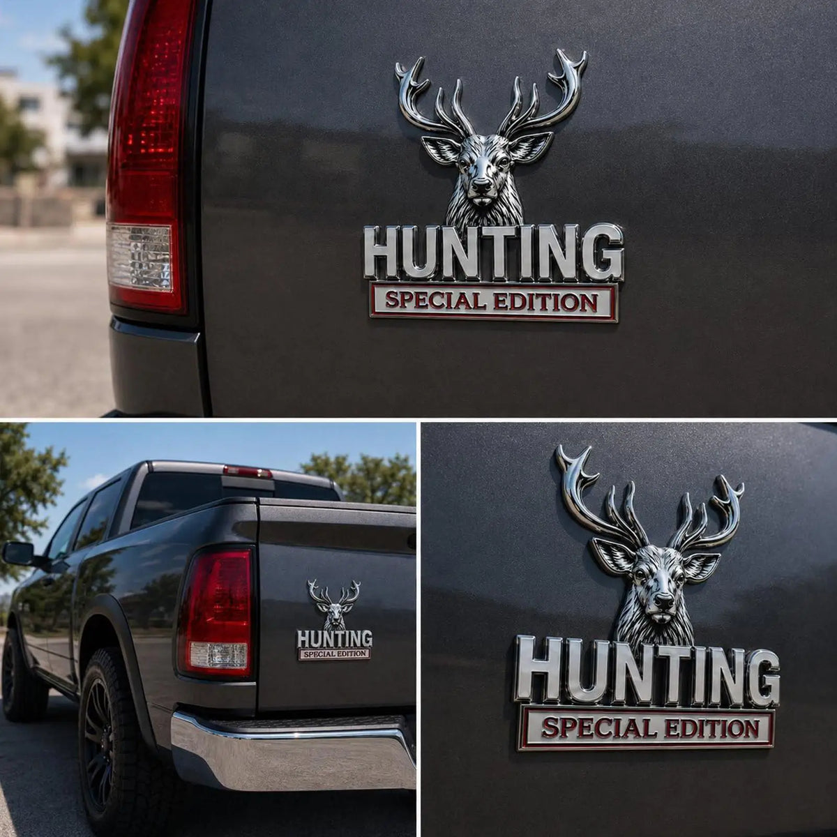 3D Metal Hunting Special Edition Bucks Head Truck Emblem