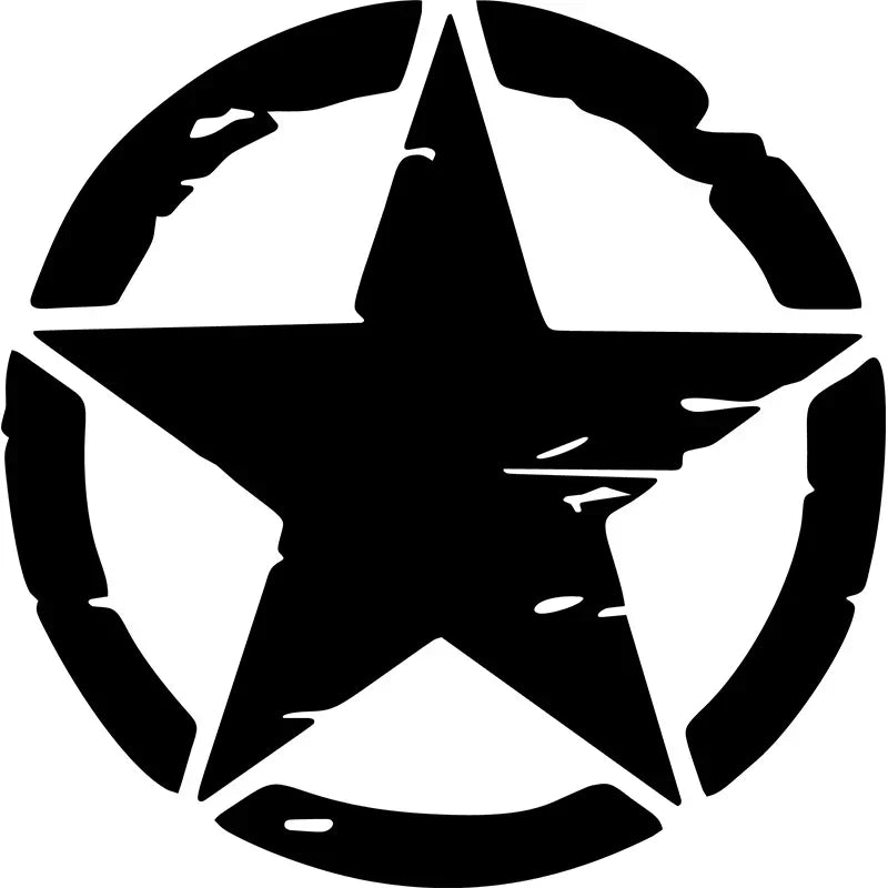 Oscar Mike Freedom Edition Army Star Sticker Motorcycle Stickers
