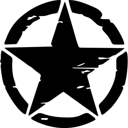 Oscar Mike Freedom Edition Army Star Sticker Motorcycle Stickers