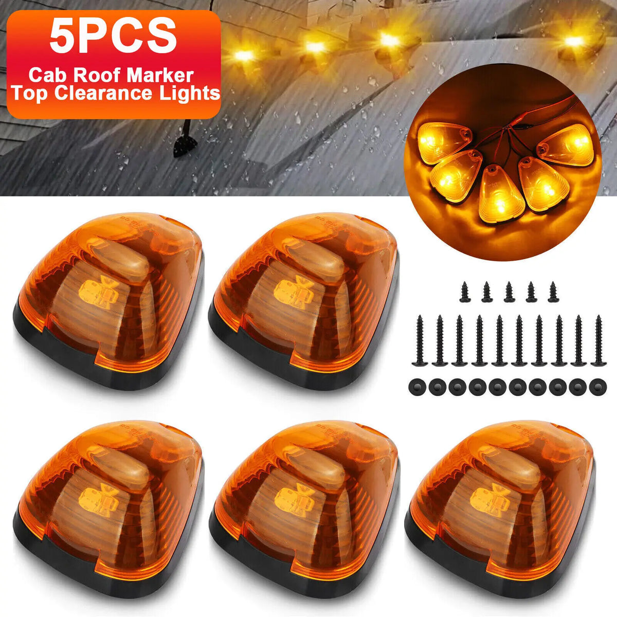 For Ford F-250 F-350 F-750 Super 5PCS Roof Cab Running Kit Duty