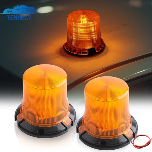 Rotating Strobe Magnetic 12-24v Amber Safety Warning Beacon