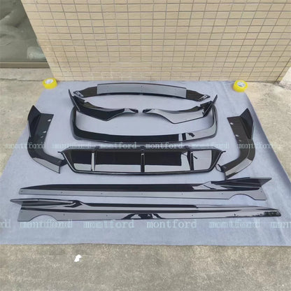 For BMW X5 G05 2018-2023 Black Aoro Kits Front Splitter Side