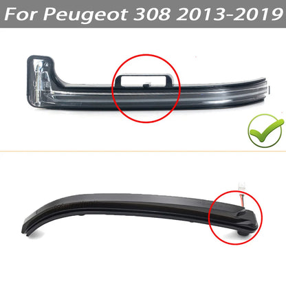 For Peugeot 308 Ii Sw 2013-2019 Sequential Side Wing Mirror Turn