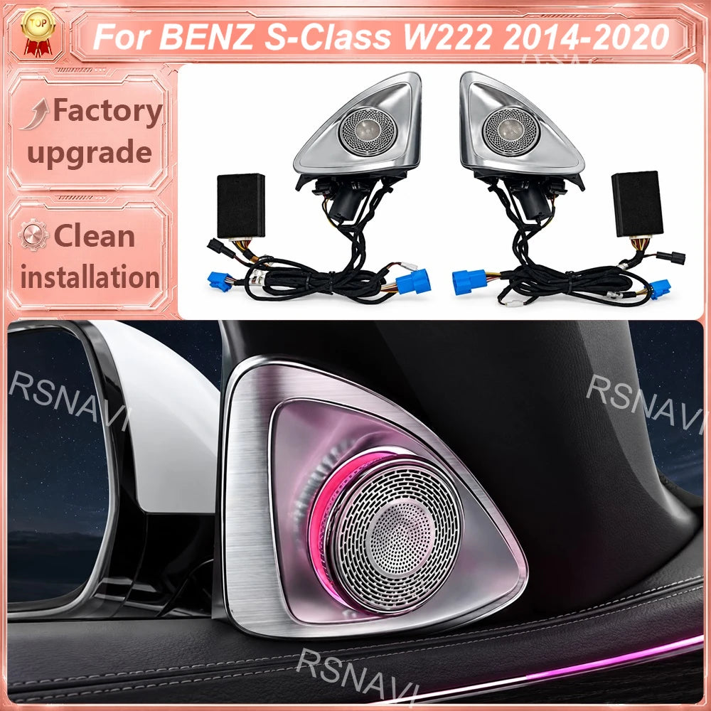 4D Rotating Tweeters Ambient Lighting Compatible Mercedes-Benz