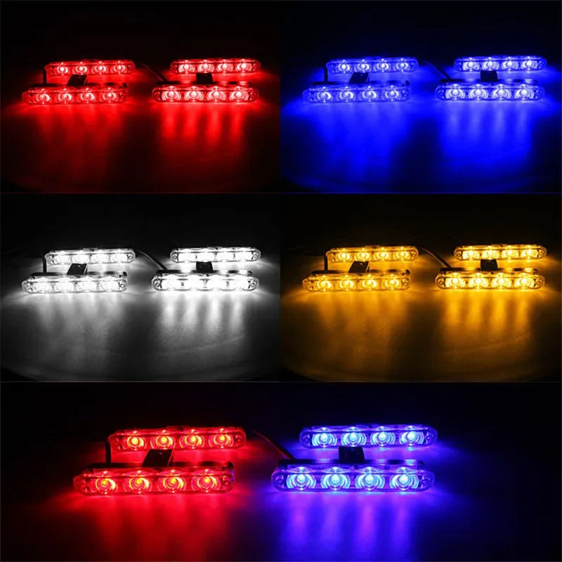 In Red Blue Emergency Flash 12V Wireless Remote Control