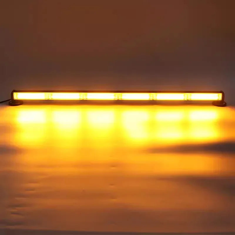12V 24V Warning Amber Red Strobe Beacon Magnetic Yellow