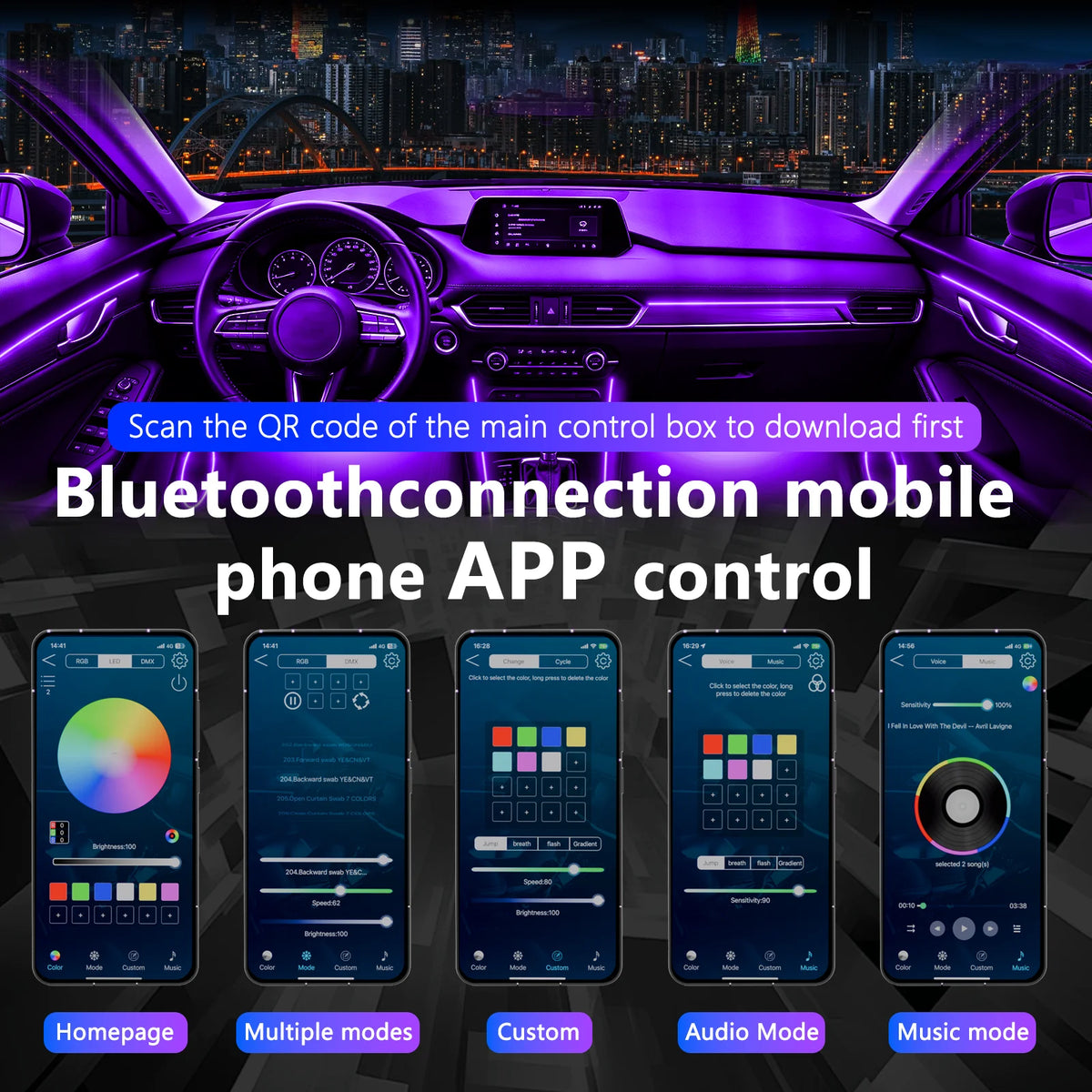 For Honda Prelude 2026 Gradient Fade Dedicated Fit In RGB