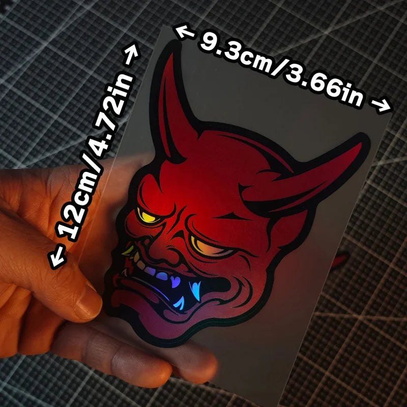 A Devil Mask Sticker Prajna Japanese Jdm Is Suitable