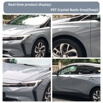 Super Bright Crystal Nardo Gray Full Wrap Vinyl Pvc