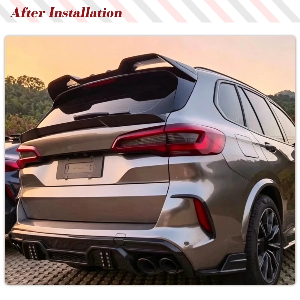 For BMW F95 X5M Lci 2024-2026 Gloss Black Rear Trunk Roof Racing