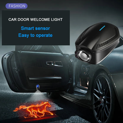 2PCS Rechargeable Door Welcome Logo Night Courtesy Emblem